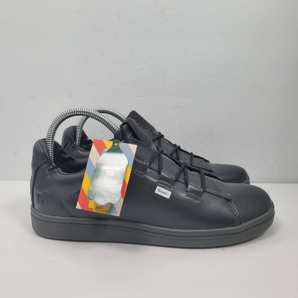 Goats Women's Low Top Dark Gray Leather Sneakers 34GT013 US Size 8 NWT